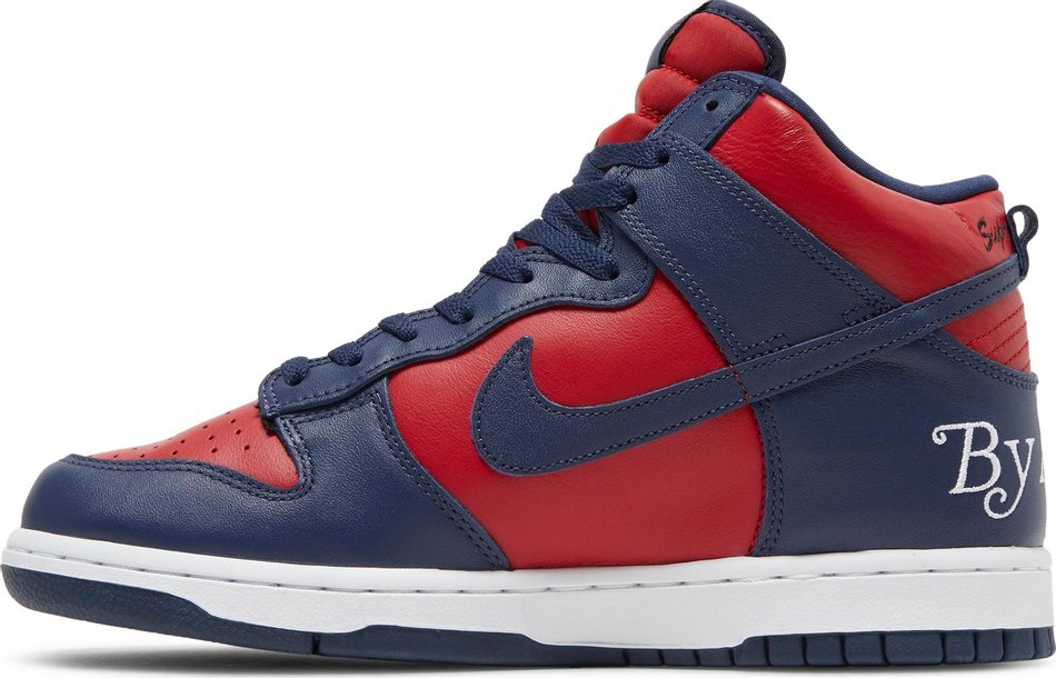 Supreme x Dunk High SB  By Any Means   Red Navy  DN3741-600 - DEEPREPS