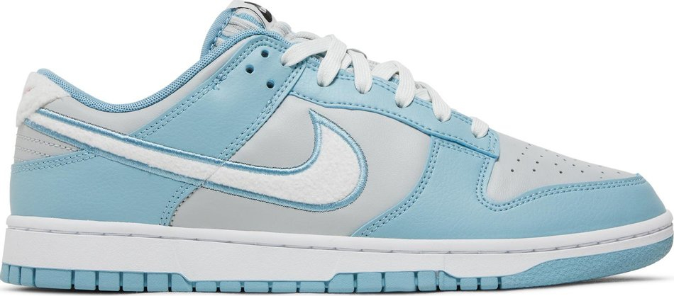 Dunk Low  Fleece Swoosh   Light Blue  FB1871-011 - DEEPREPS