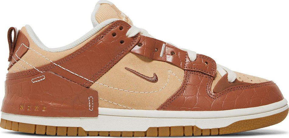 Wmns Dunk Low Disrupt 2  Brown Crocodile  DV1026-215 - DEEPREPS