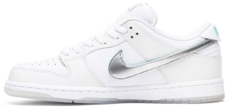 Diamond Supply Co. x Dunk Low Pro SB  White Diamond  BV1310-100 - DEEPREPS