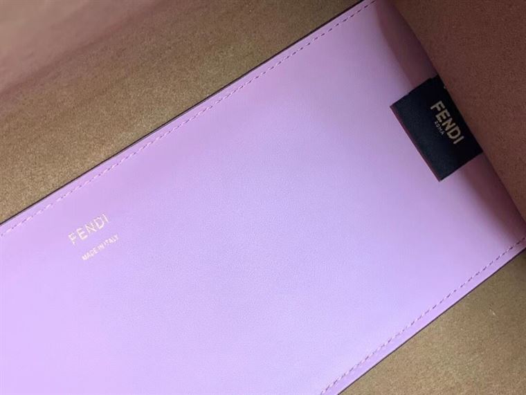 FENDI SUNSHINE MEDIUM LILAC LEATHER SHOPPER   F020 - DEEPREPS
