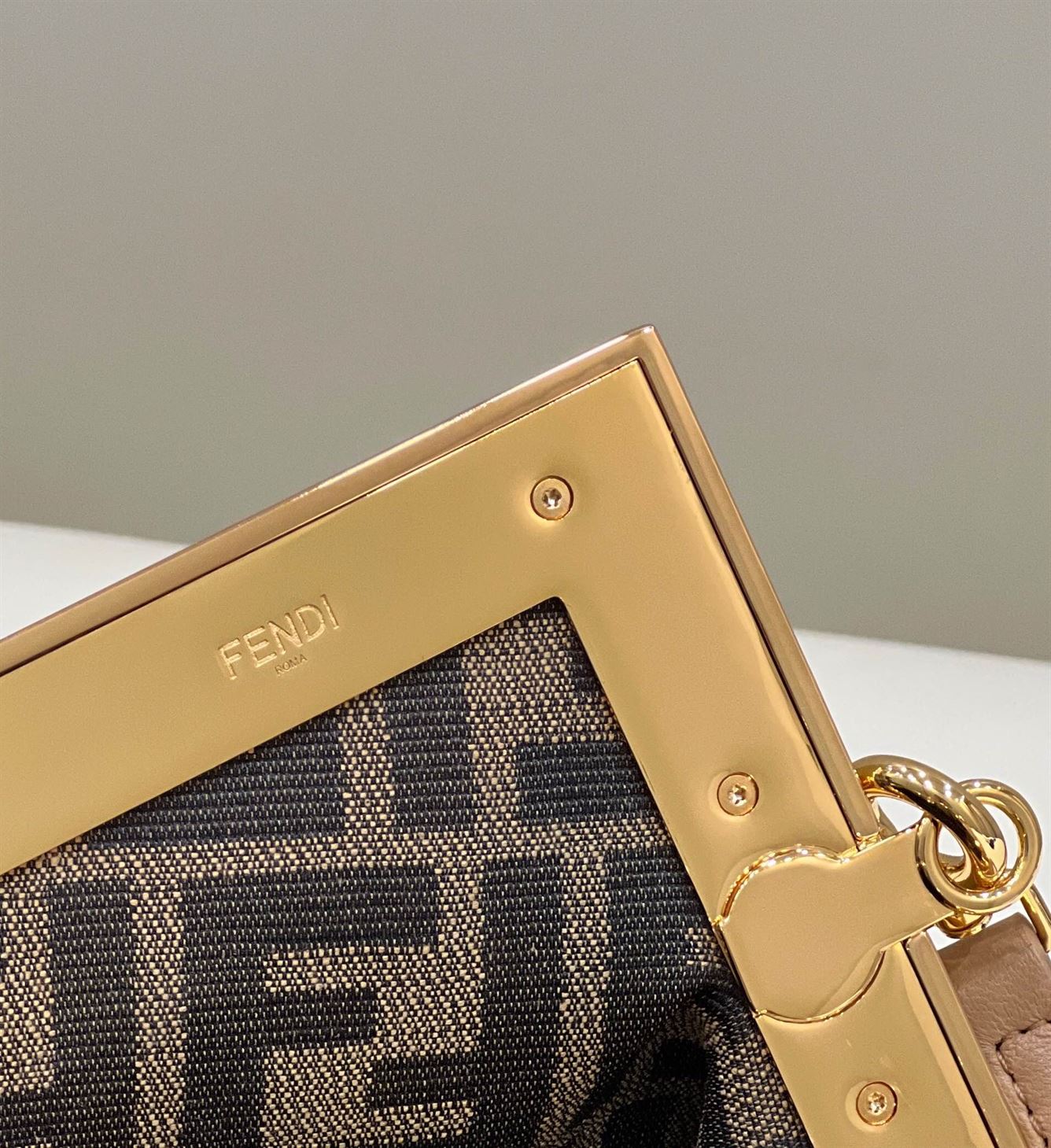 FENDI FIRST SMALL BROWN LEATHER BAG   F052 - DEEPREPS