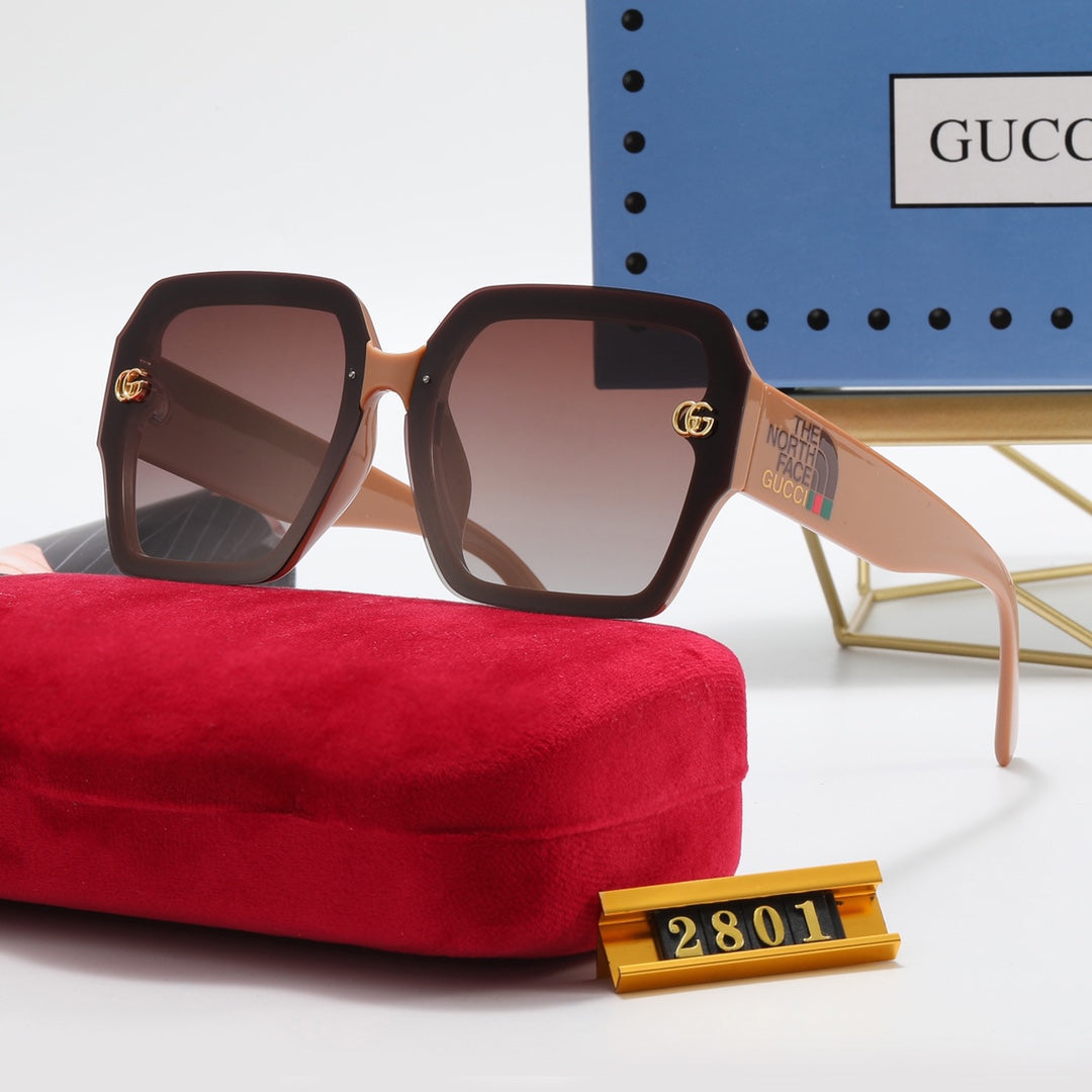 5 Colors Simple Double G Printed Polarized Sunglasses - DEEPREPS