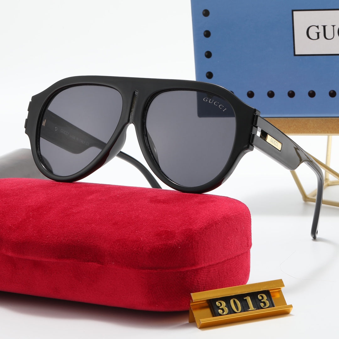 6 colors fashion oval two-tone polarized sunglasses - DEEPREPS