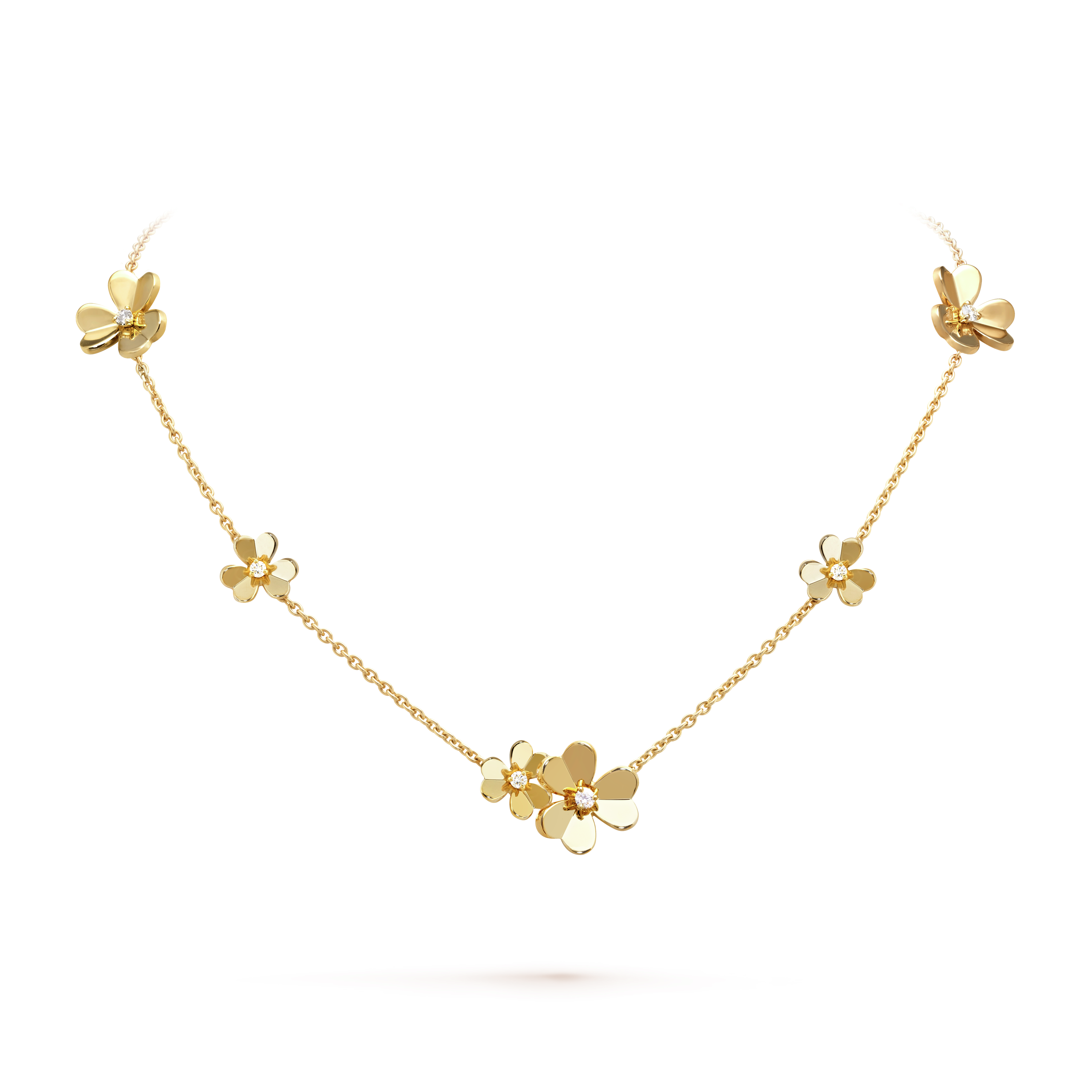 Frivole necklace, 9 flowers - DEEPREPS
