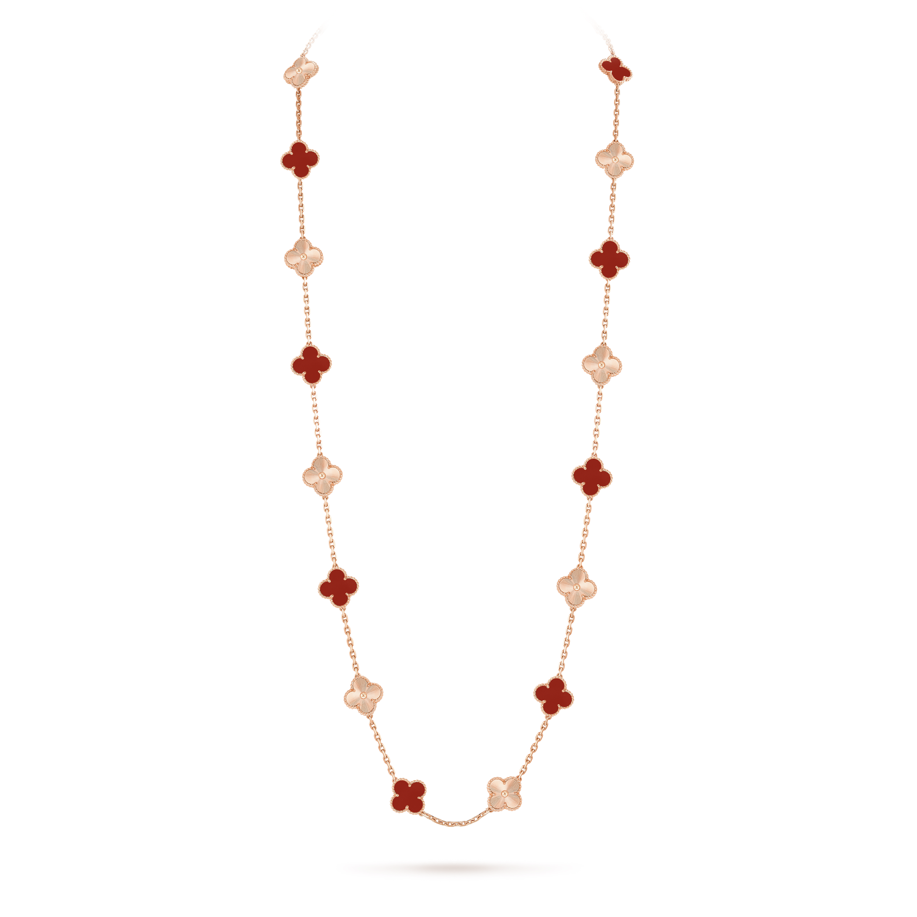 Vintage Alhambra long necklace, 20 motifs - DEEPREPS