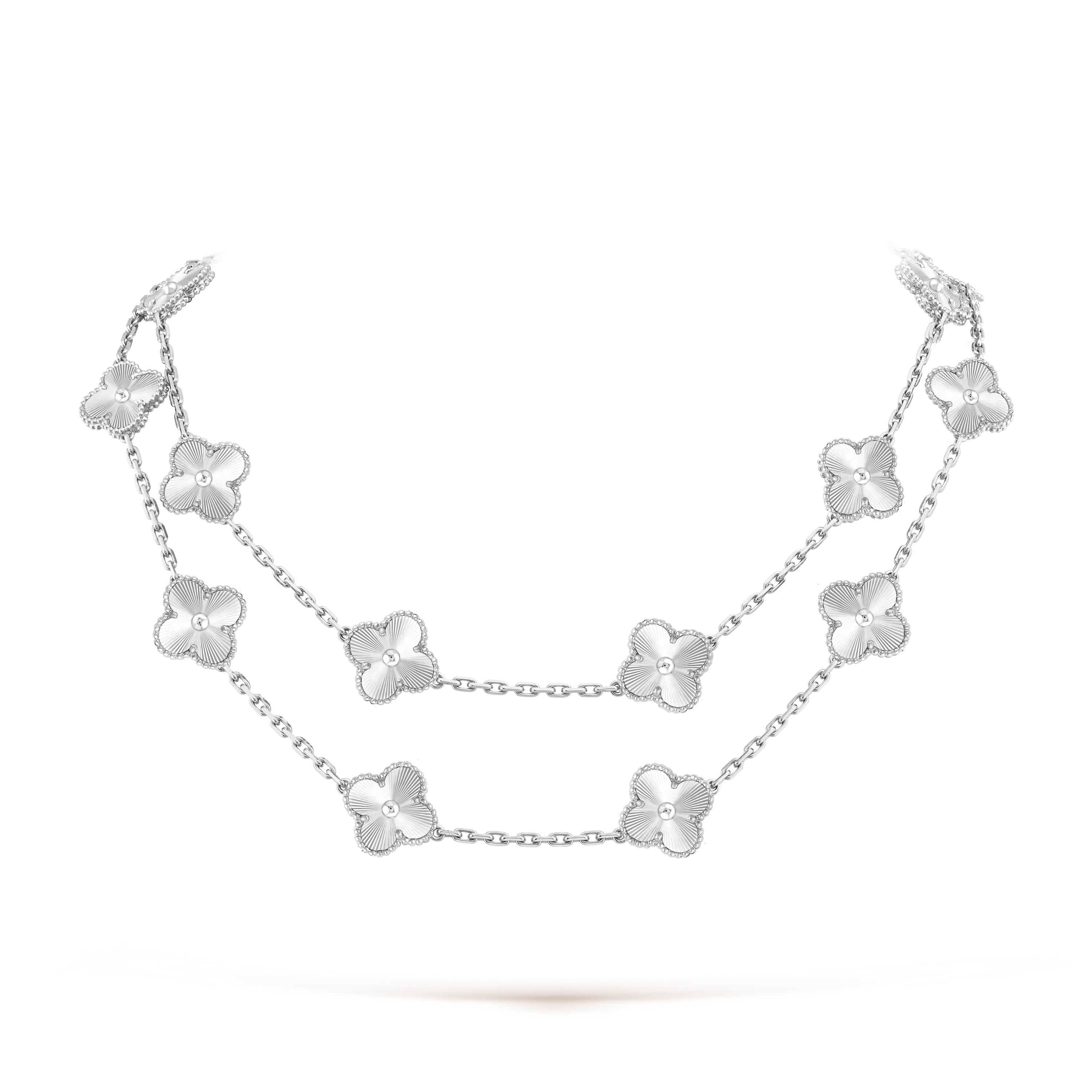 Vintage Alhambra long necklace, 20 motifs - DEEPREPS