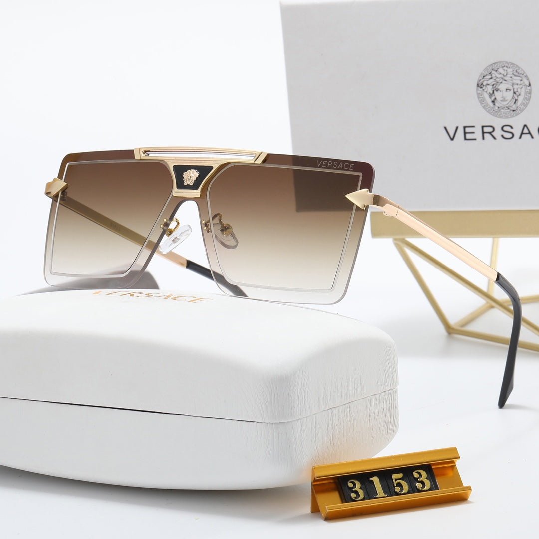 5 Color Fashion Frameless Square One-Piece Polarized Sunglasses - DEEPREPS