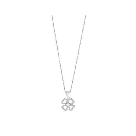 FIOREVER NECKLACE in White Gold with Diamonds - DEEPREPS