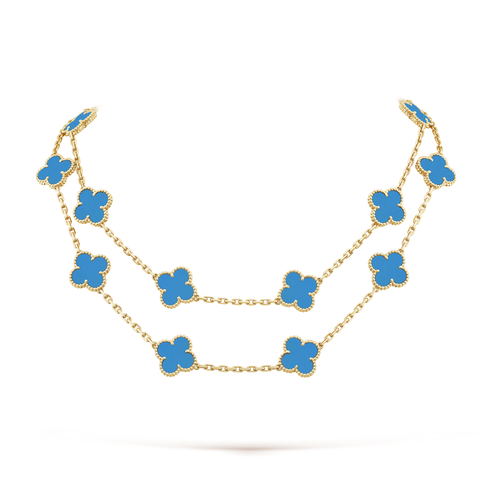 Vintage Alhambra long necklace, 20 motifs - DEEPREPS