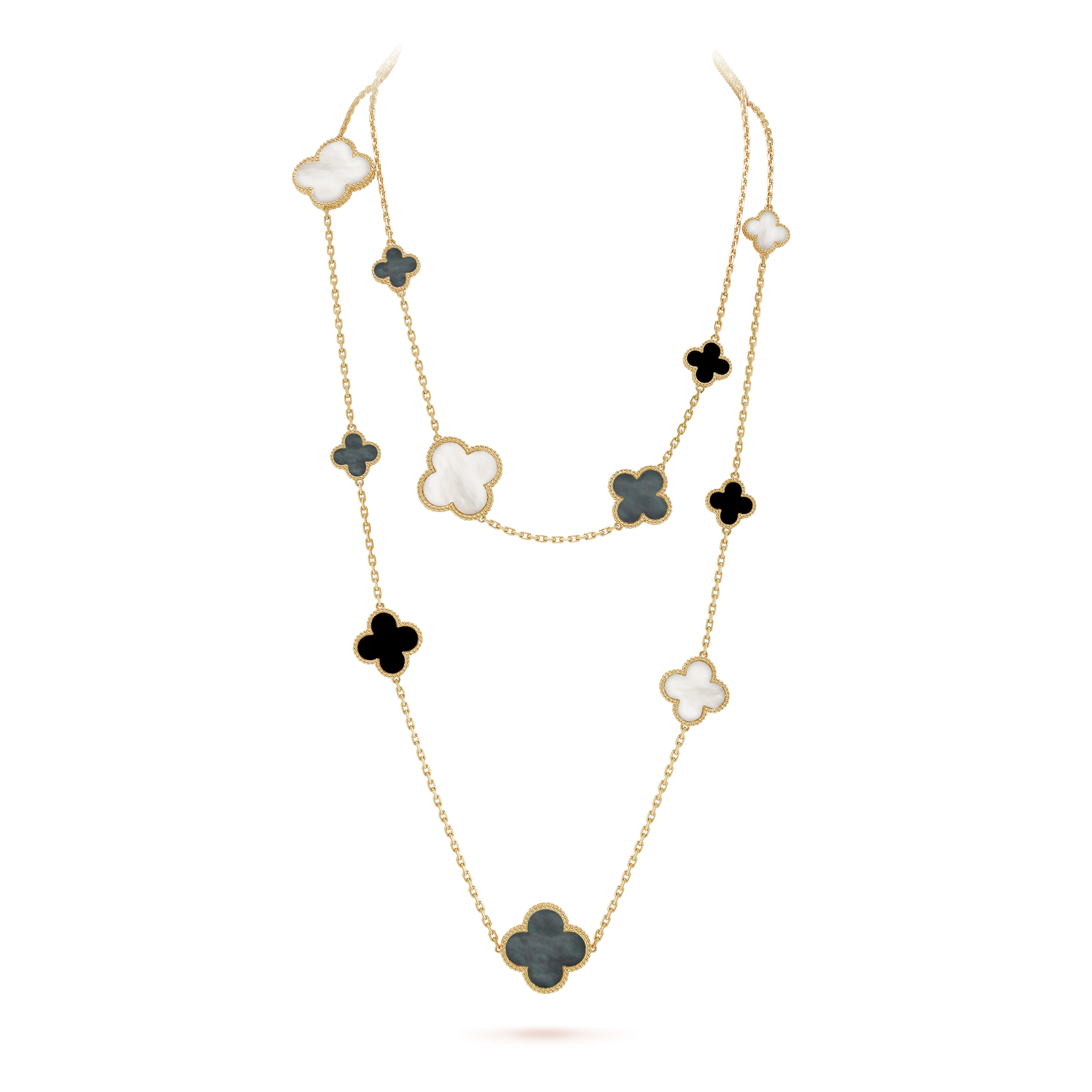 Magic Alhambra long necklace, 16 motifs - DEEPREPS