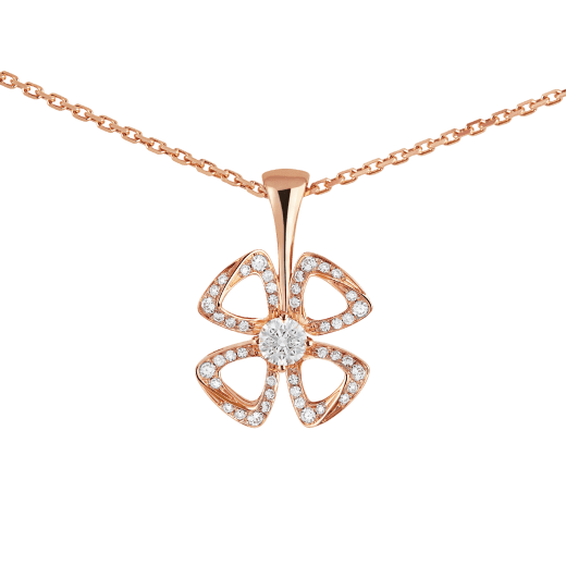FIOREVER NECKLACE in Rose Gold with Diamonds - DEEPREPS