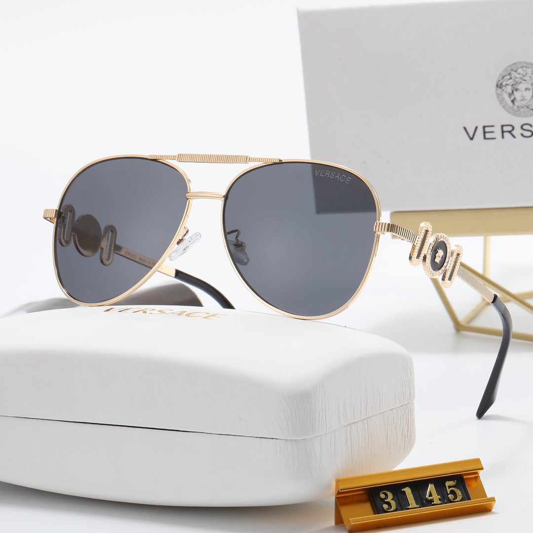 5 Color Fashion Double Layer Frame Elliptical Polarized Sunglasses - DEEPREPS