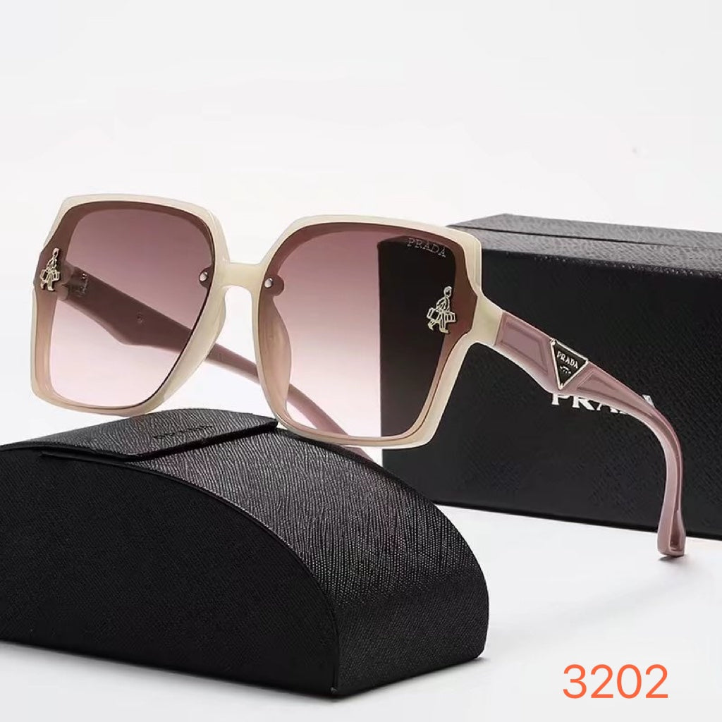 6 color triangle logo Prada sunglasses - DEEPREPS