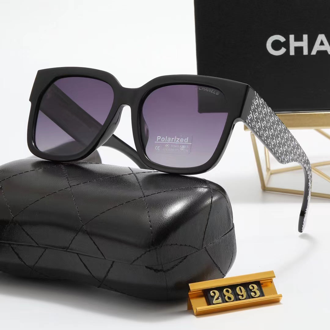 5-color fashion double C pattern printing sunglasses - DEEPREPS