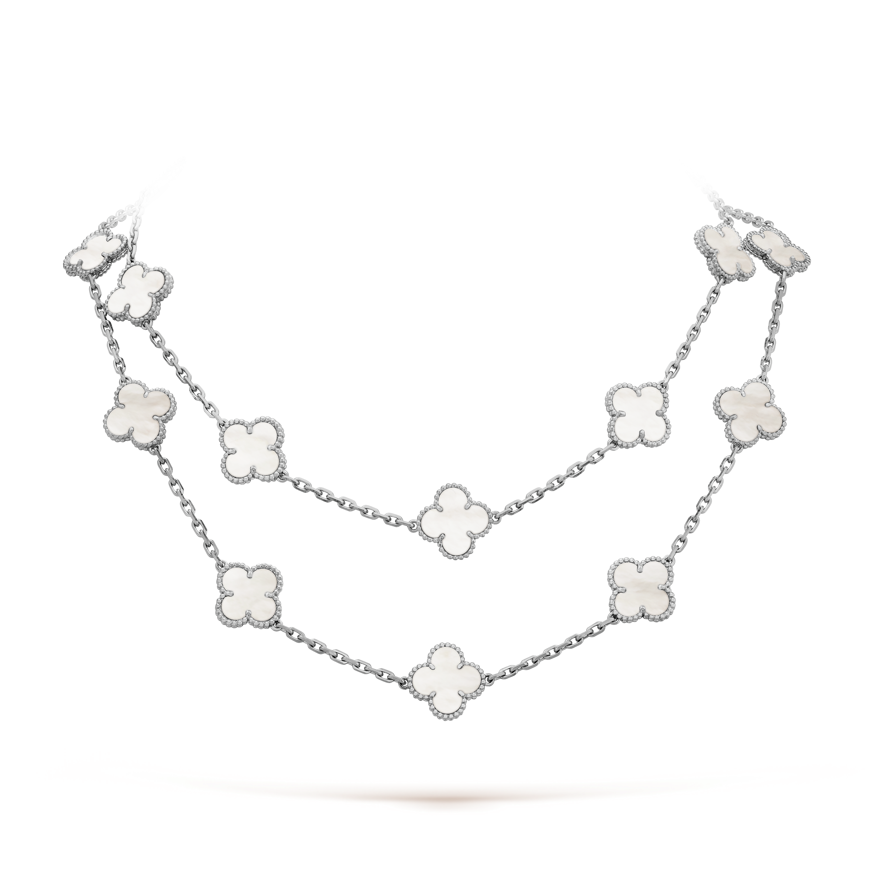 Vintage Alhambra long necklace, 20 motifs - DEEPREPS