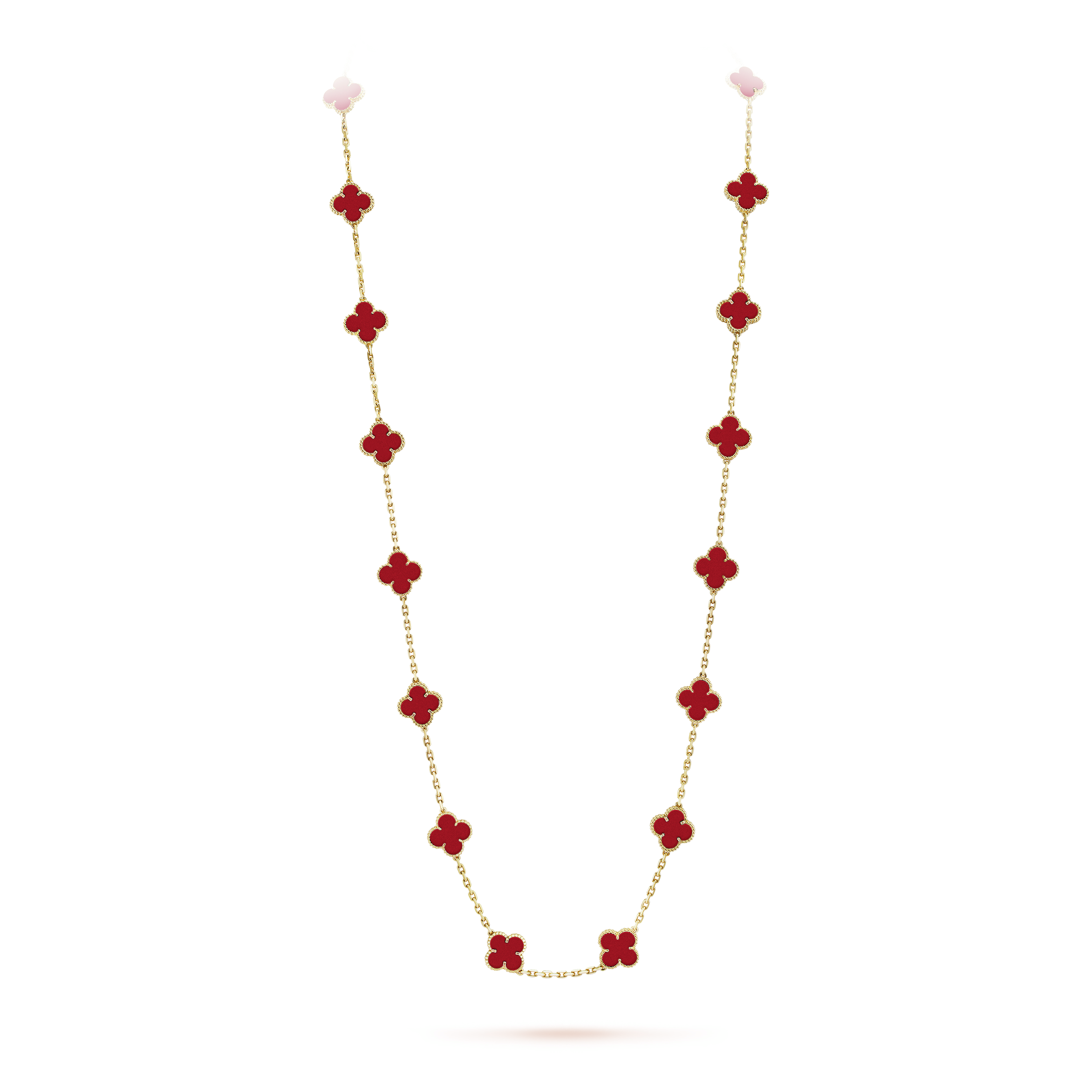 Vintage Alhambra long necklace, 20 motifs - DEEPREPS