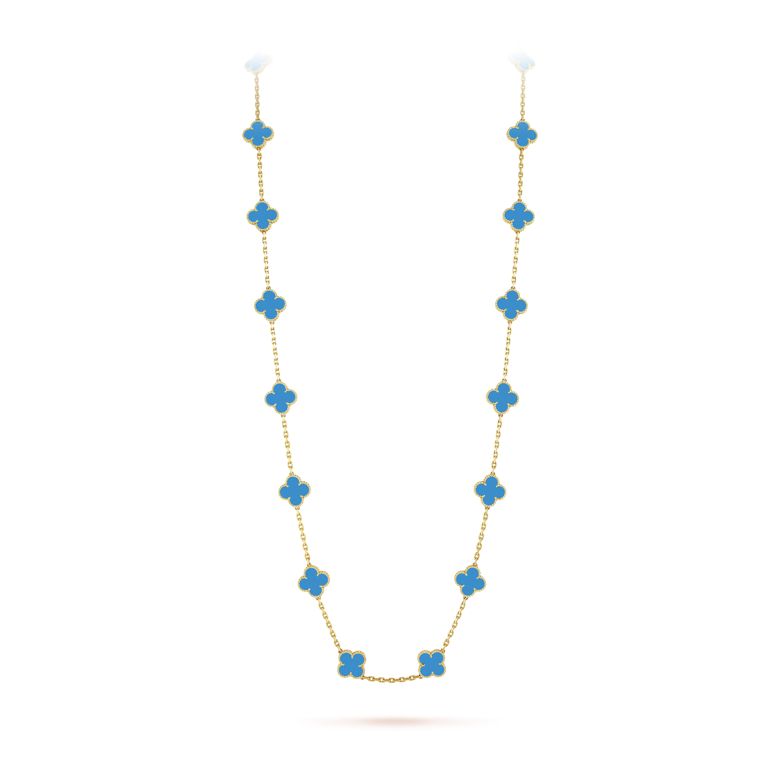 Vintage Alhambra long necklace, 20 motifs - DEEPREPS