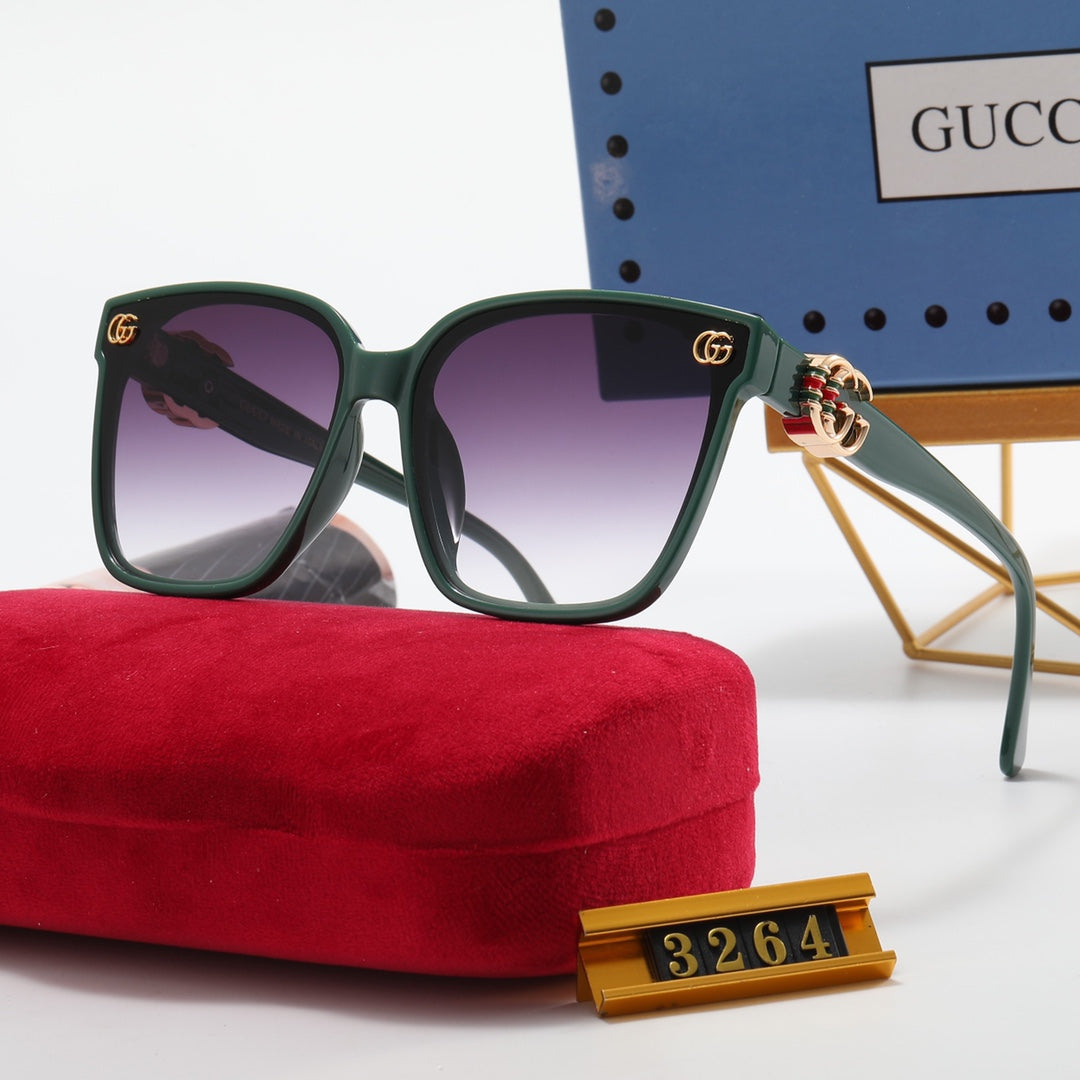 4 color fashion green red double G polarized sunglasses - DEEPREPS