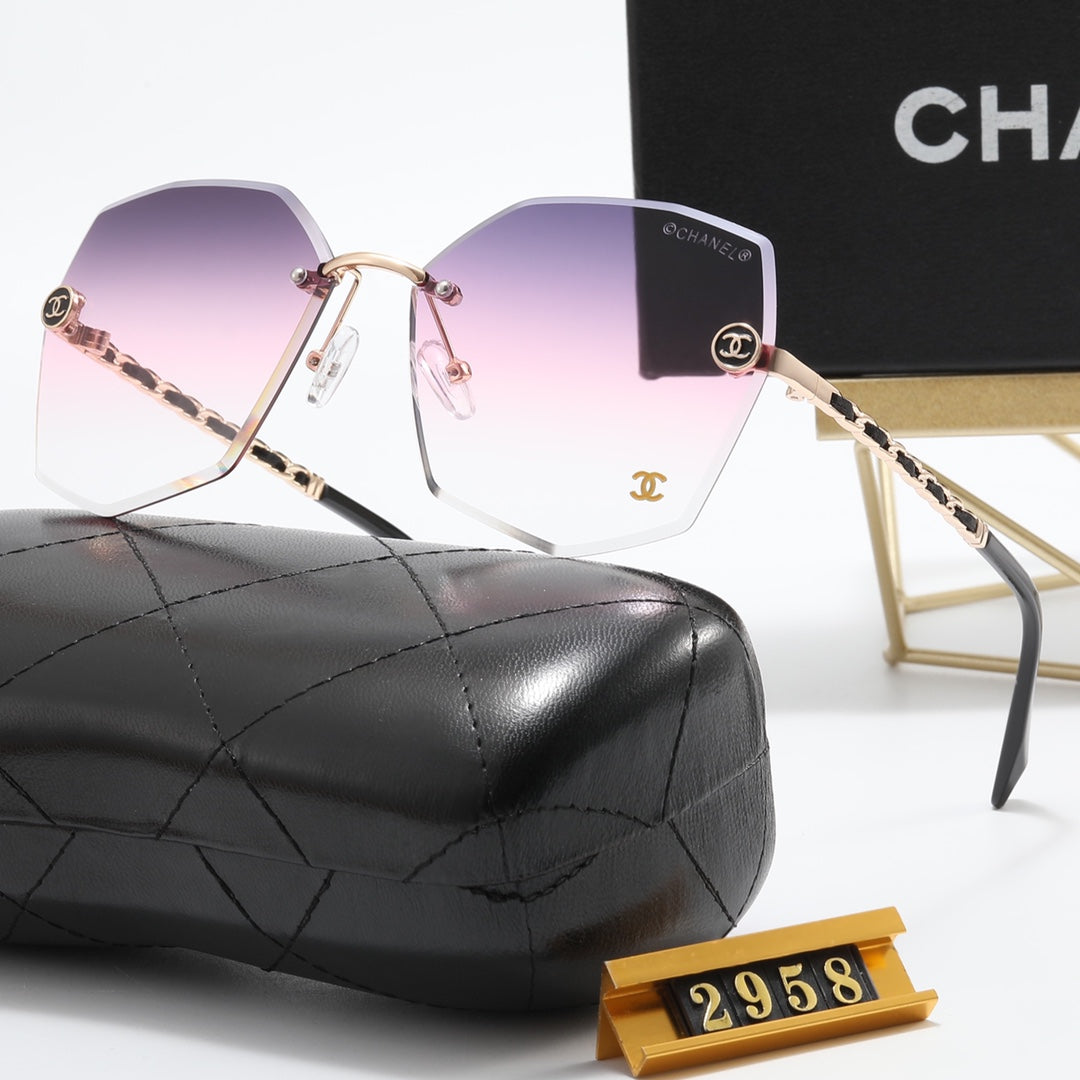 5 color fashion printing leather rope polarized sunglasses - DEEPREPS