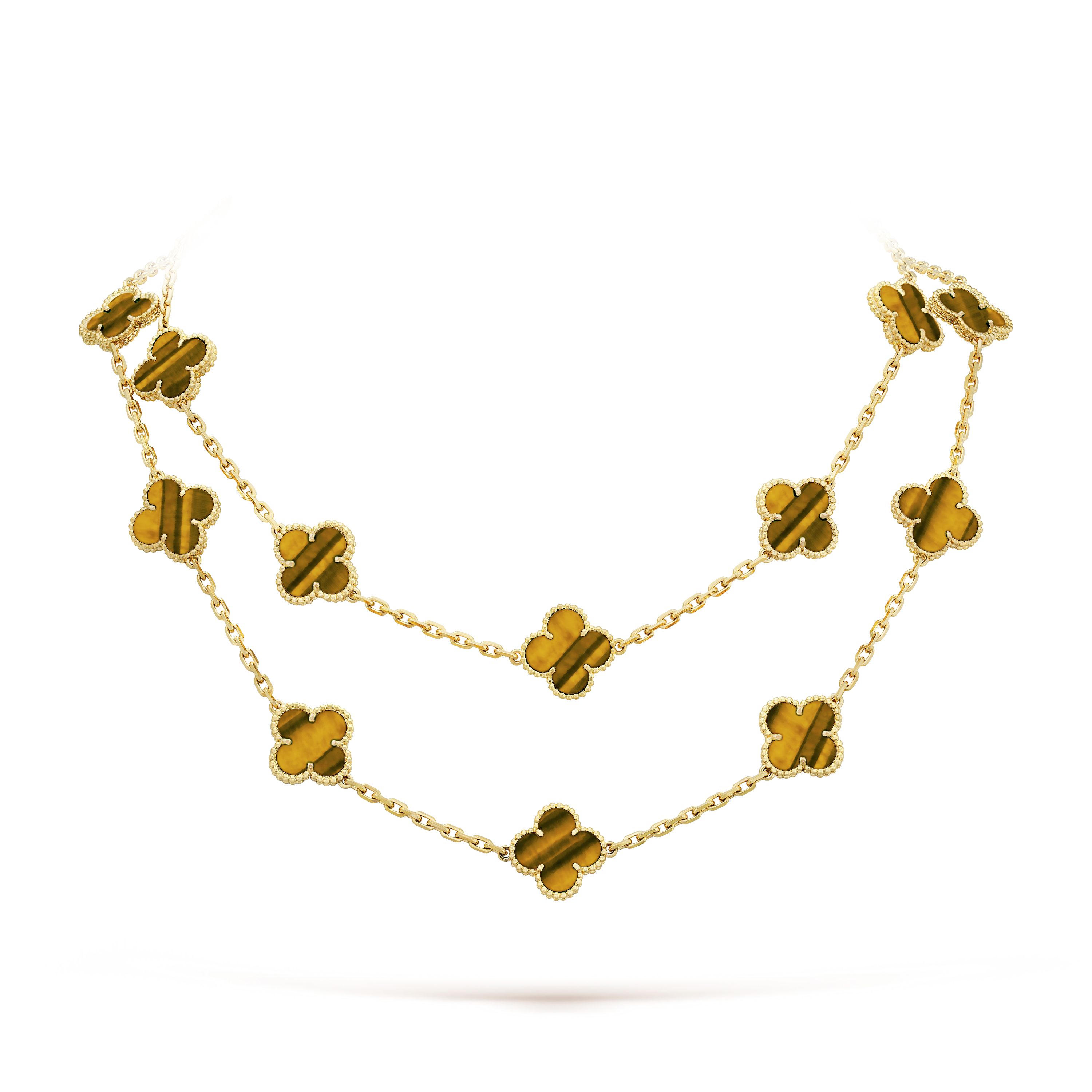 Vintage Alhambra long necklace, 20 motifs - DEEPREPS