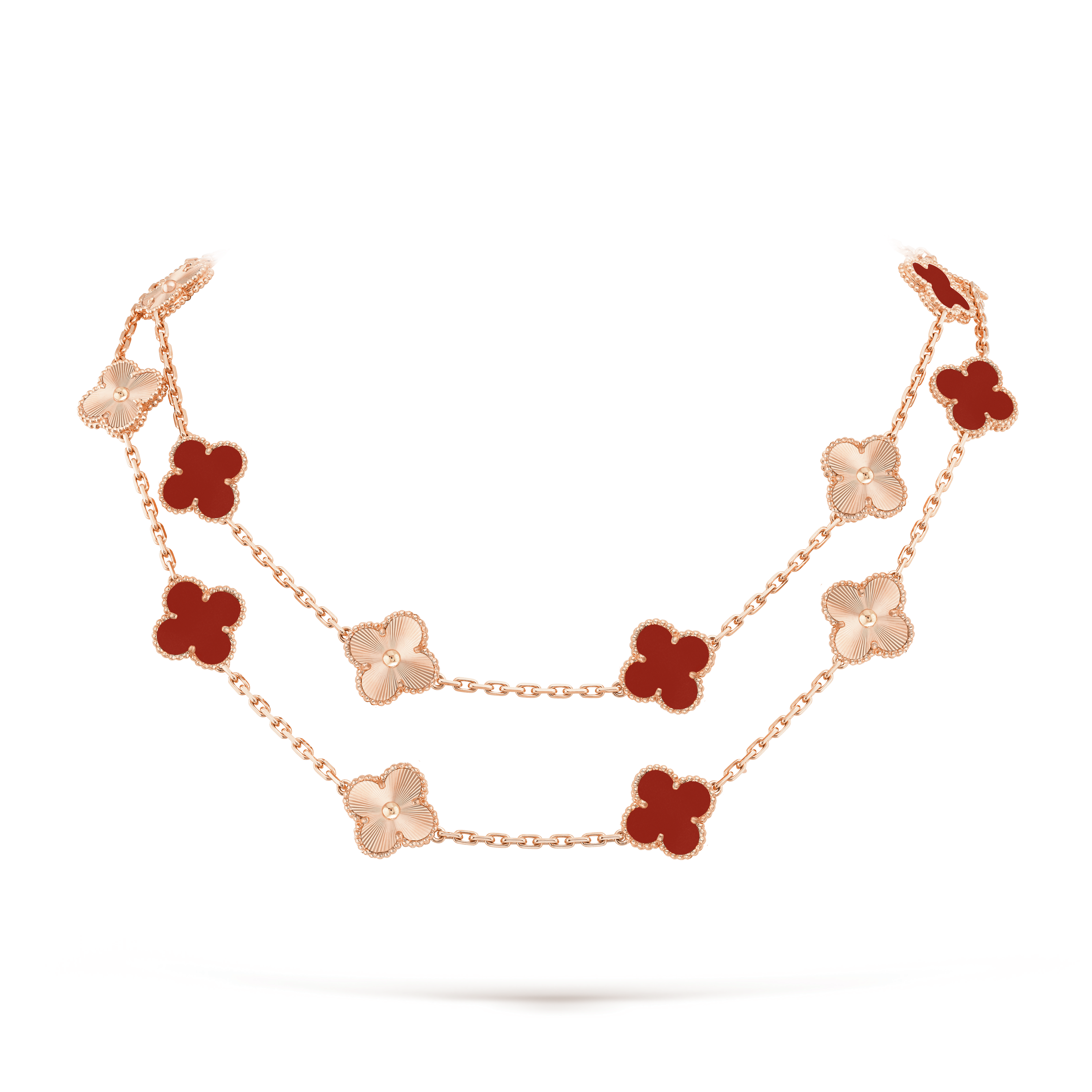 Vintage Alhambra long necklace, 20 motifs - DEEPREPS