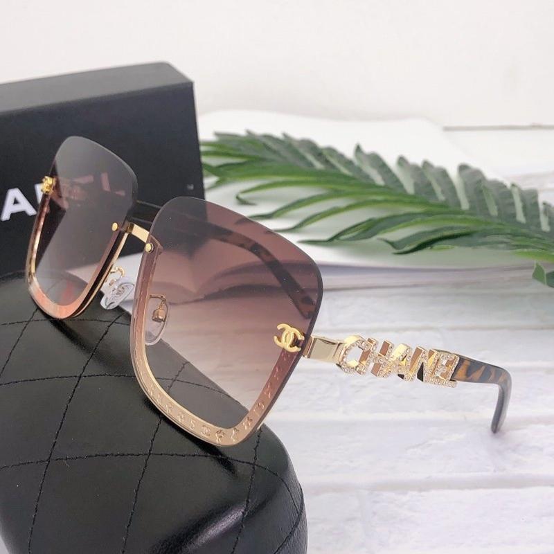 4-color luxury Chanel rimless sunglasses - DEEPREPS