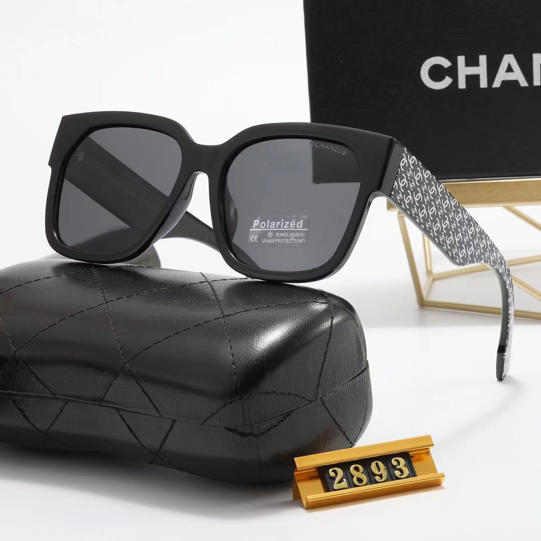 5-color fashion double C pattern printing sunglasses - DEEPREPS