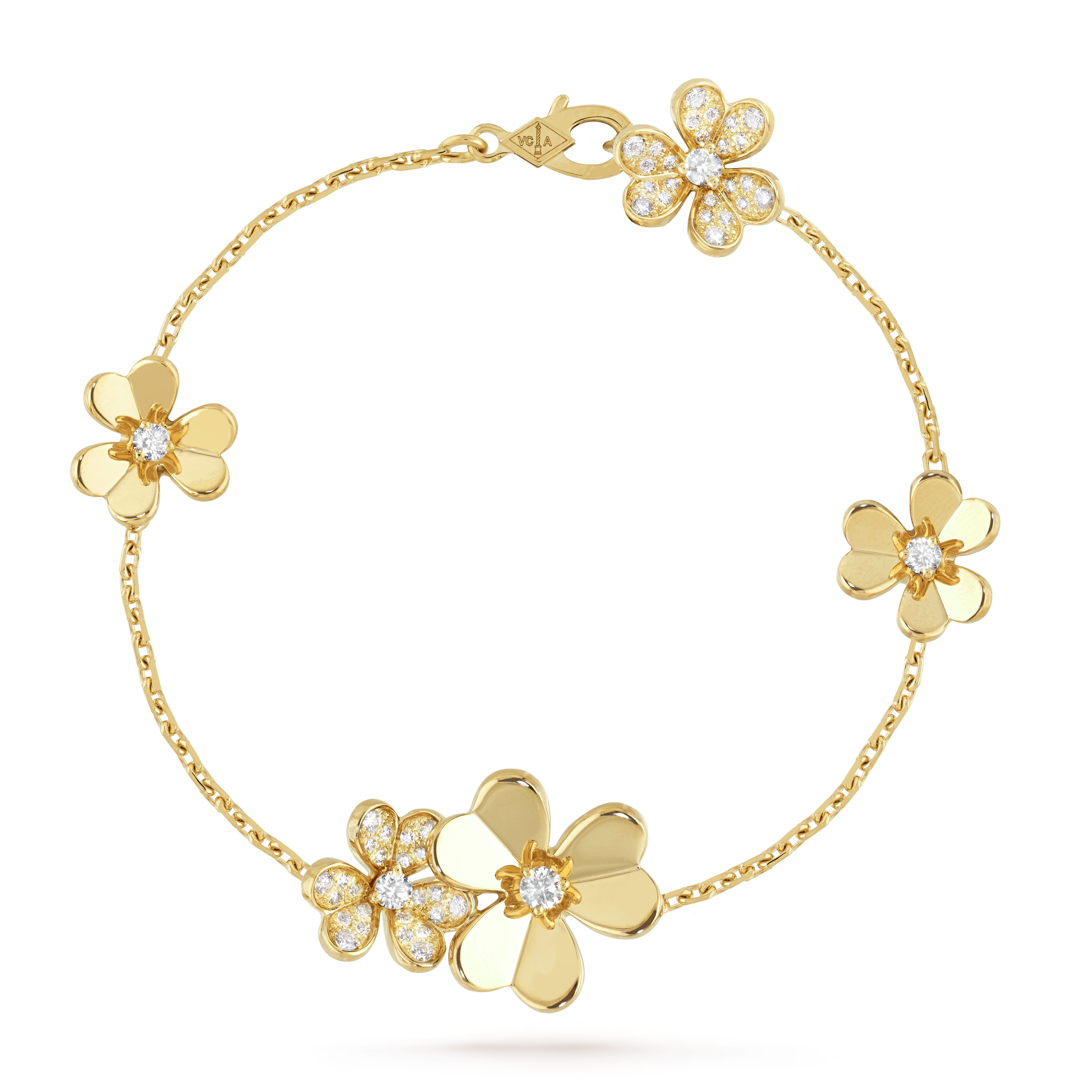 Frivole bracelet, 5 flowers - DEEPREPS
