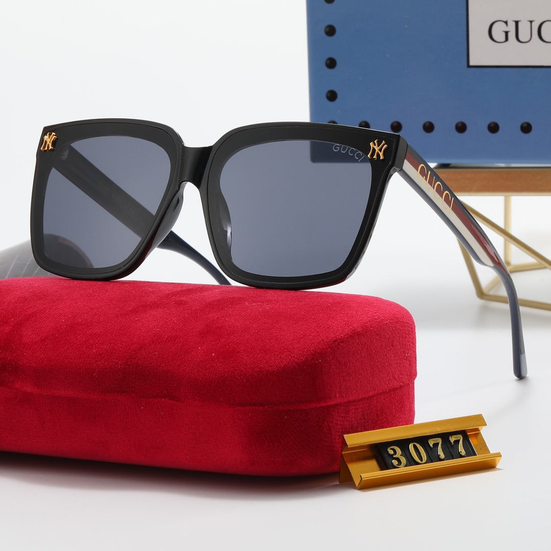 5 Colors Fashion Double G British Stripe Polarized Sunglasses - DEEPREPS