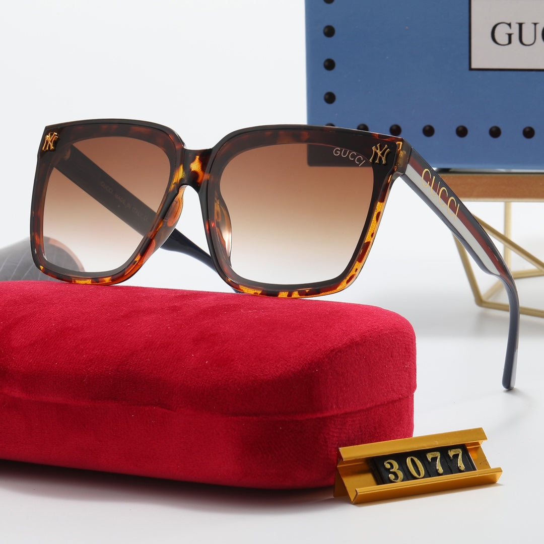 5 Colors Fashion Double G British Stripe Polarized Sunglasses - DEEPREPS