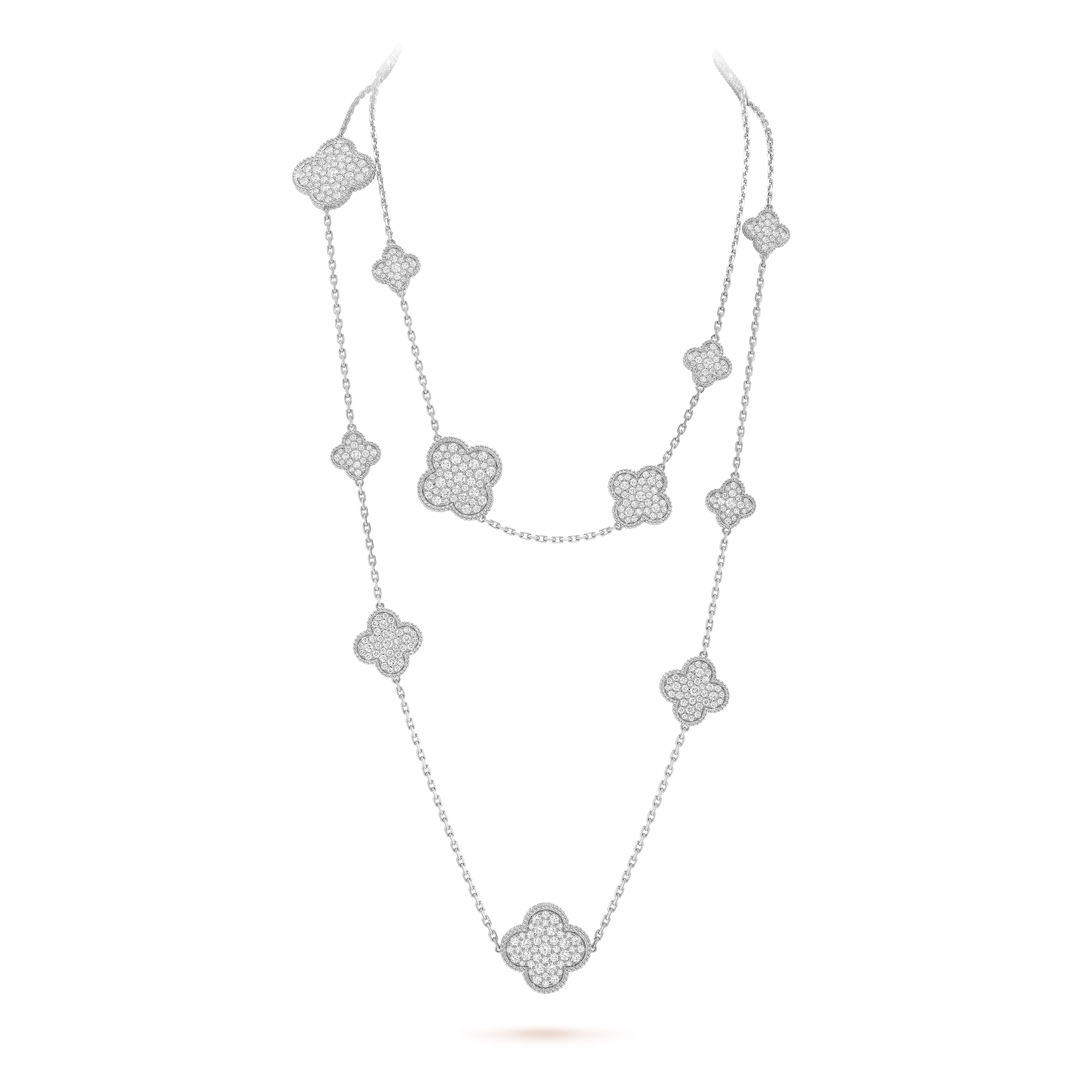 Magic Alhambra long necklace, 16 motifs - DEEPREPS