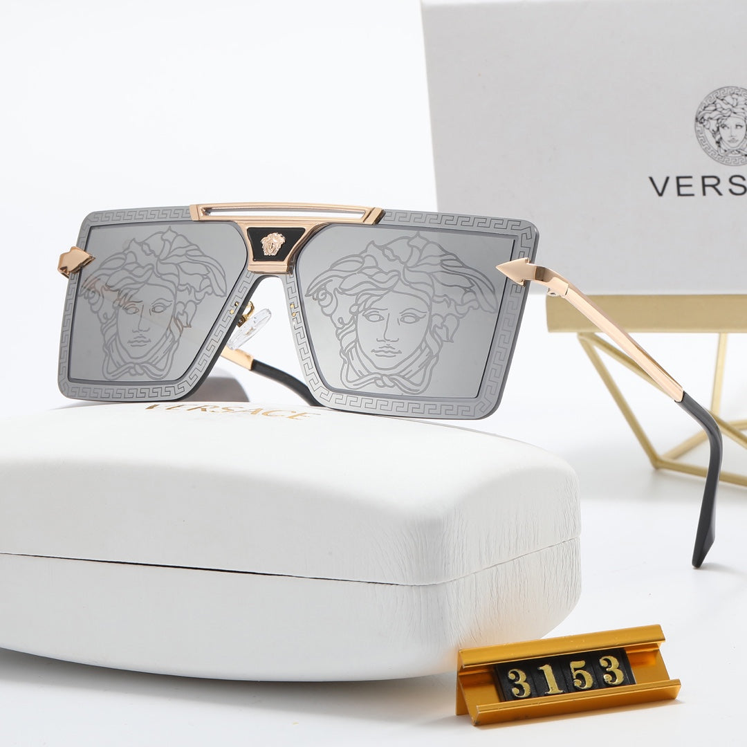 5 Color Fashion Frameless Square One-Piece Polarized Sunglasses - DEEPREPS