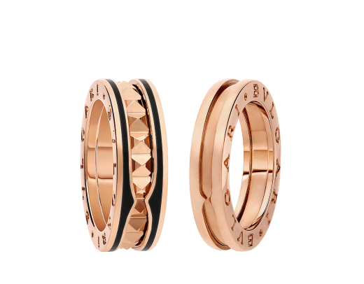 B.ZERO1 RING one-band ring in rose gold - DEEPREPS