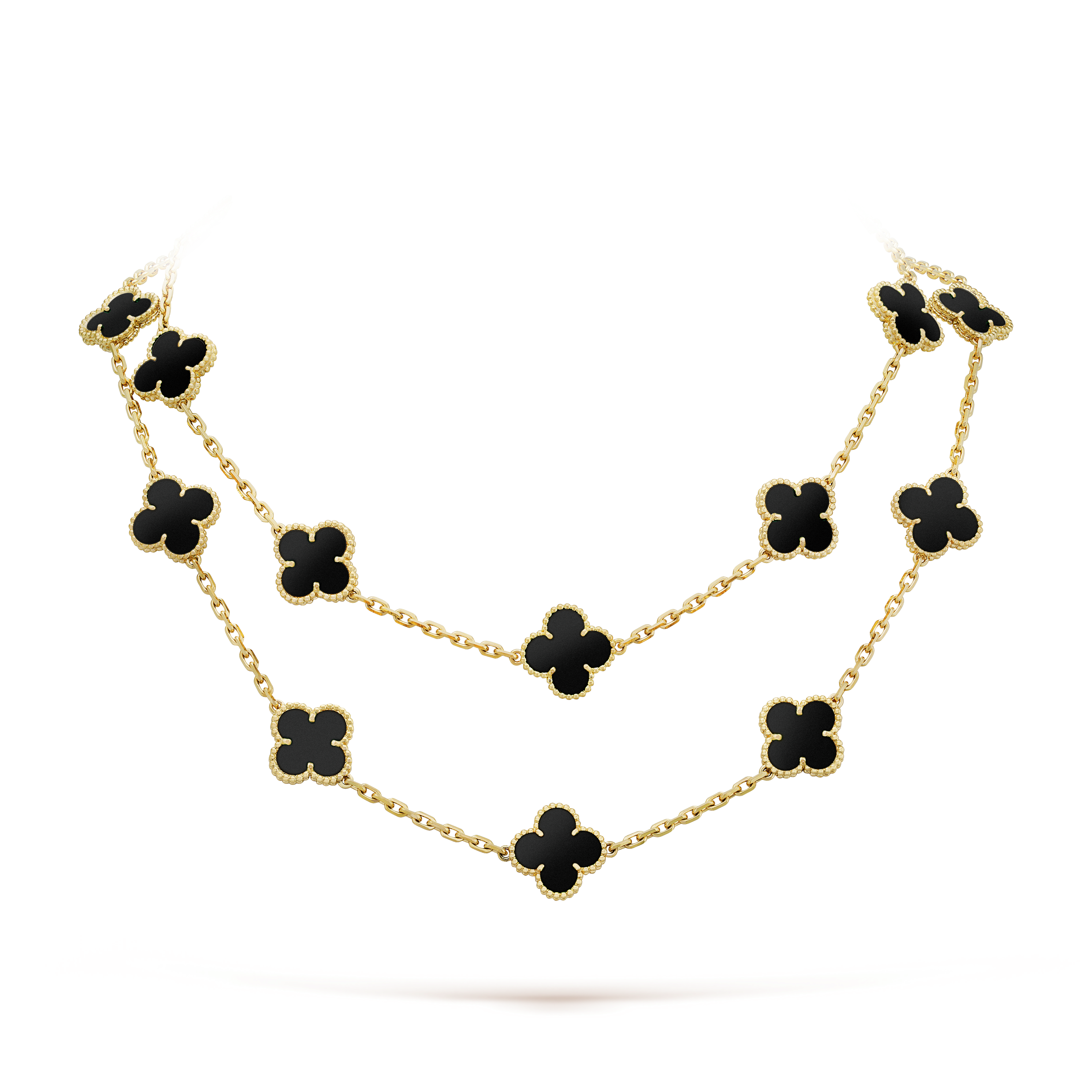 Vintage Alhambra long necklace, 20 motifs - DEEPREPS