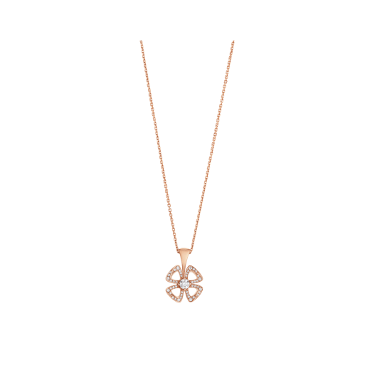 FIOREVER NECKLACE in Rose Gold with Diamonds - DEEPREPS