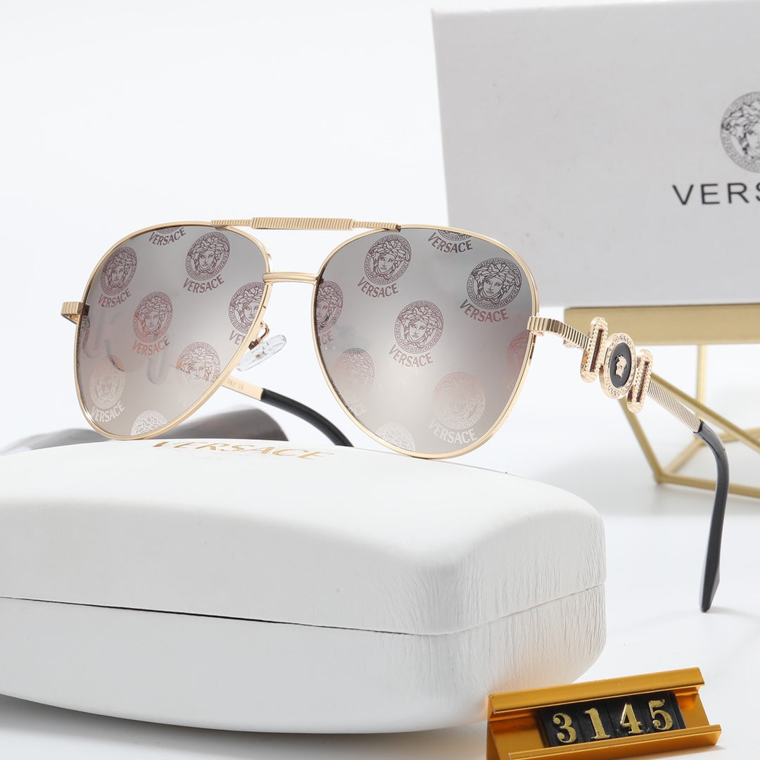 5 Color Fashion Double Layer Frame Elliptical Polarized Sunglasses - DEEPREPS