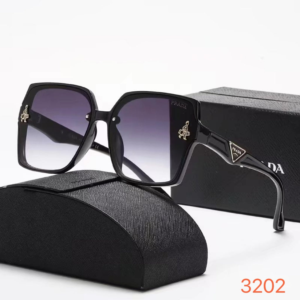 6 color triangle logo Prada sunglasses - DEEPREPS