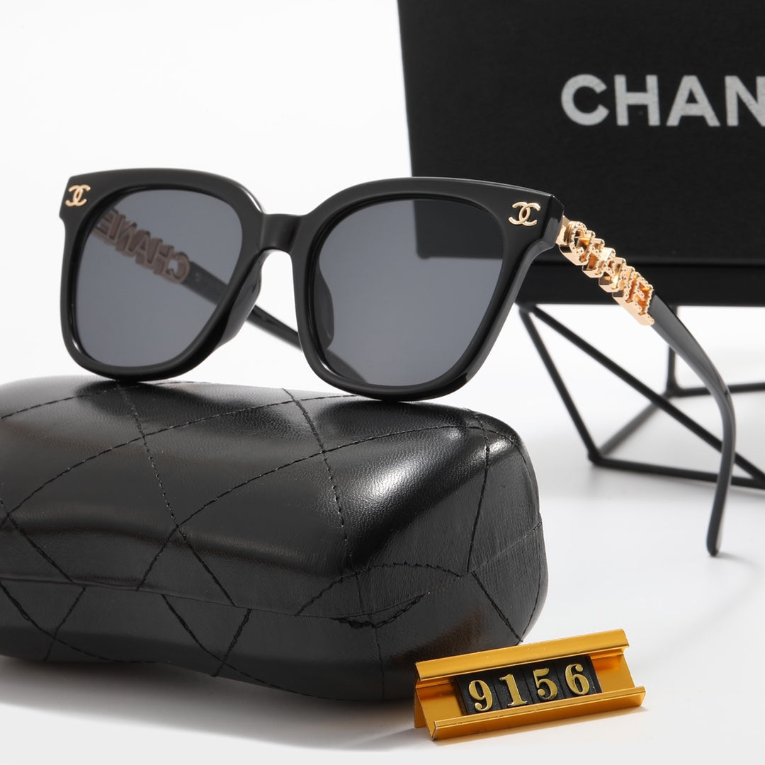 7-color fashion double C hollow letter sunglasses - DEEPREPS