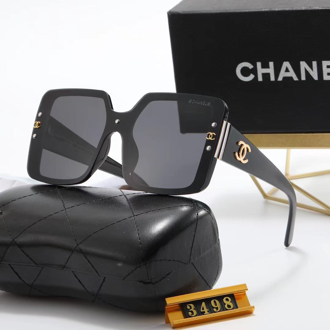 8-color fashion double C stripe printing temple polarized sunglasses - DEEPREPS