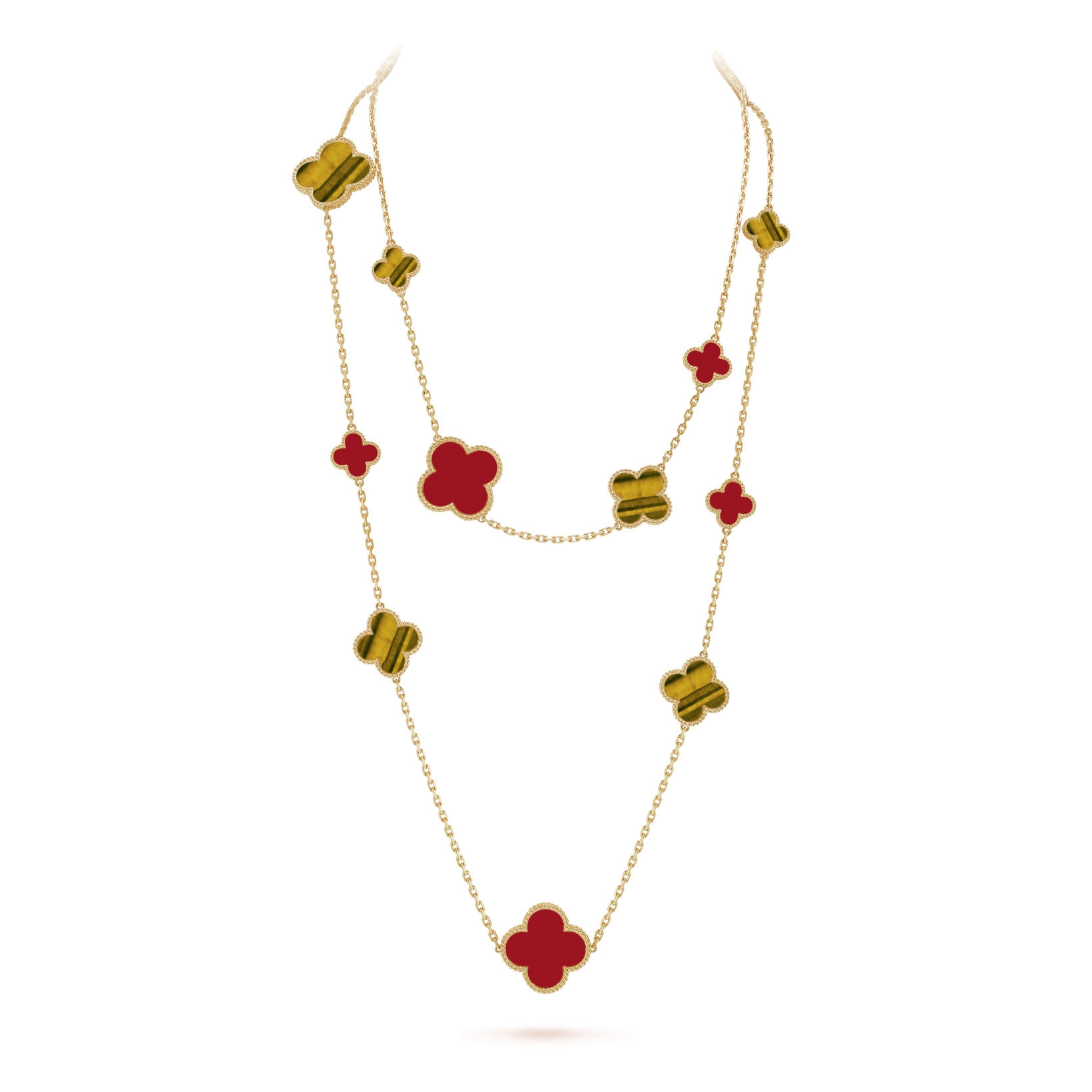 Magic Alhambra long necklace, 16 motifs - DEEPREPS