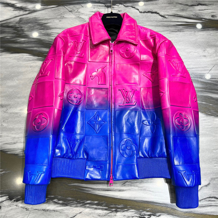 2023fw LV Real Leather Jacket Top Version - DEEPREPS