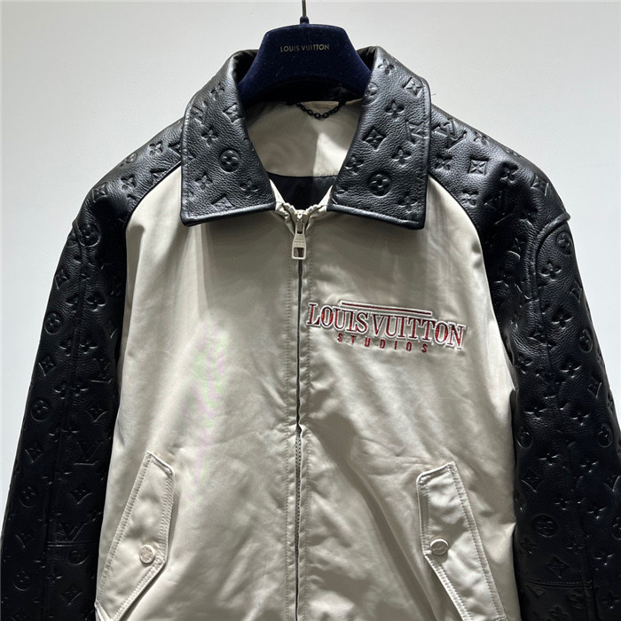 2023fw LV Real Leather Jacket Top Version - DEEPREPS