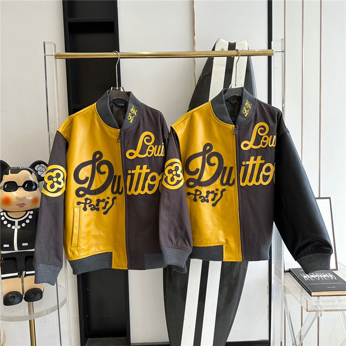 2023fw LV Real Leather Jacket Top Version - DEEPREPS