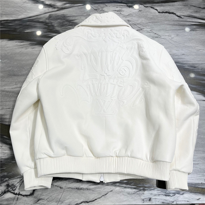 2023fw LV Real Leather Jacket Top Version - DEEPREPS