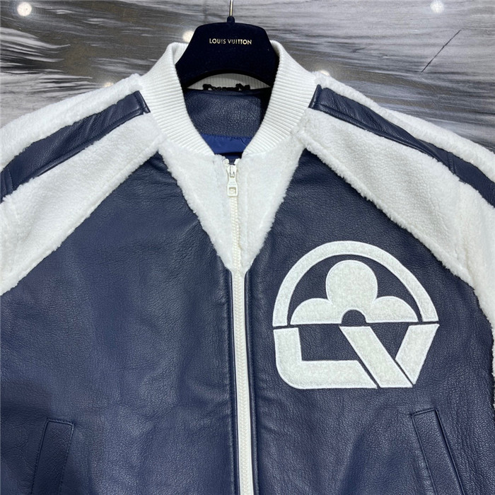 LV Real Leather Jacket Top Version - DEEPREPS
