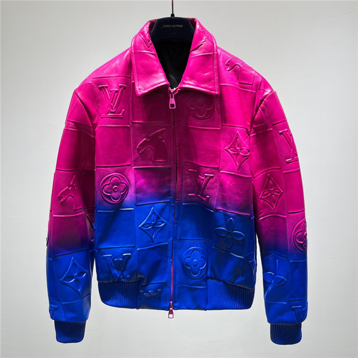 2023fw LV Real Leather Jacket Top Version - DEEPREPS