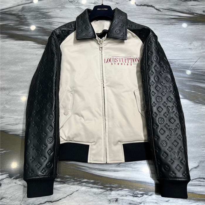 2023fw LV Real Leather Jacket Top Version - DEEPREPS
