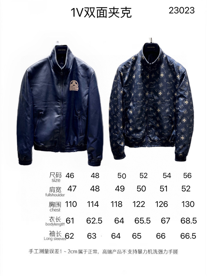 2023fw LV Real Leather Jacket Top Version - DEEPREPS