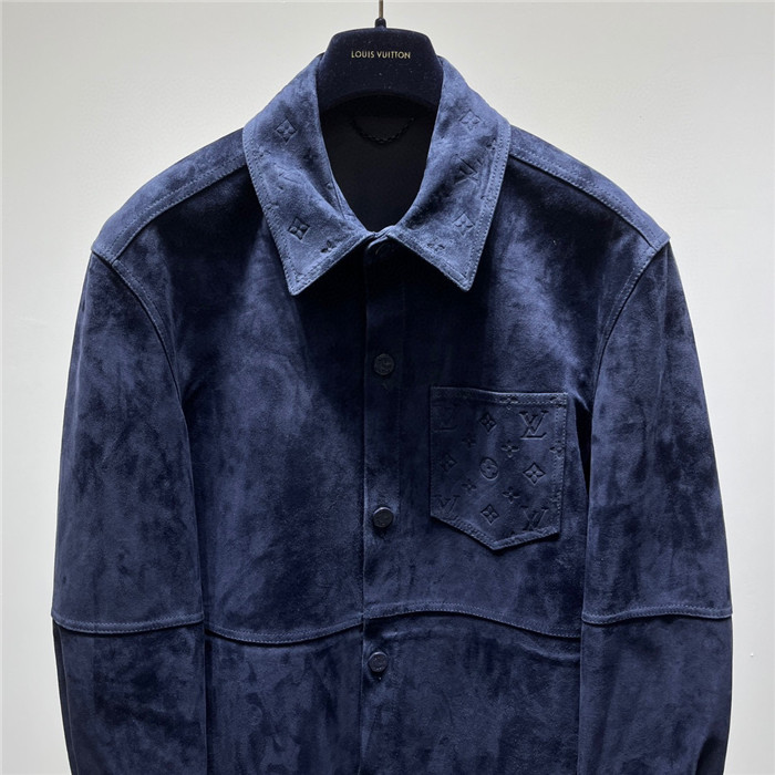 2023fw LV Real Leather Jacket Top Version - DEEPREPS